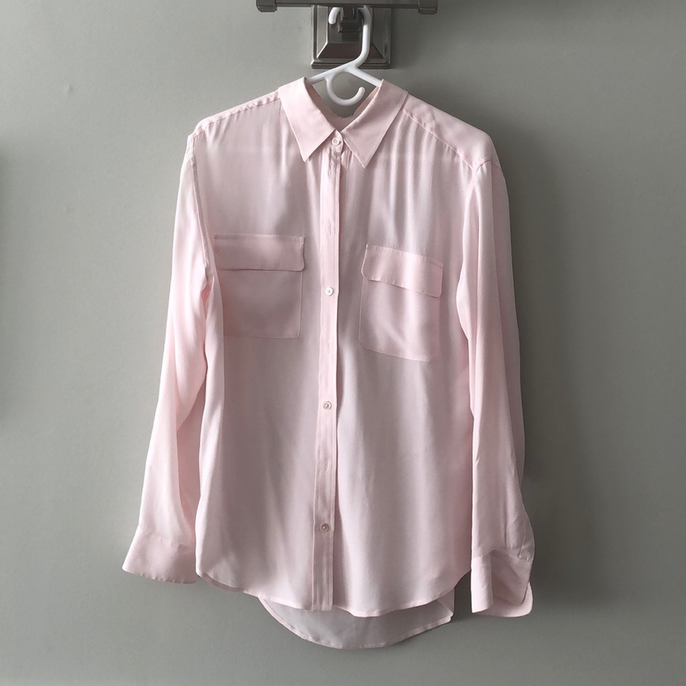 Equipment silk signature shirt